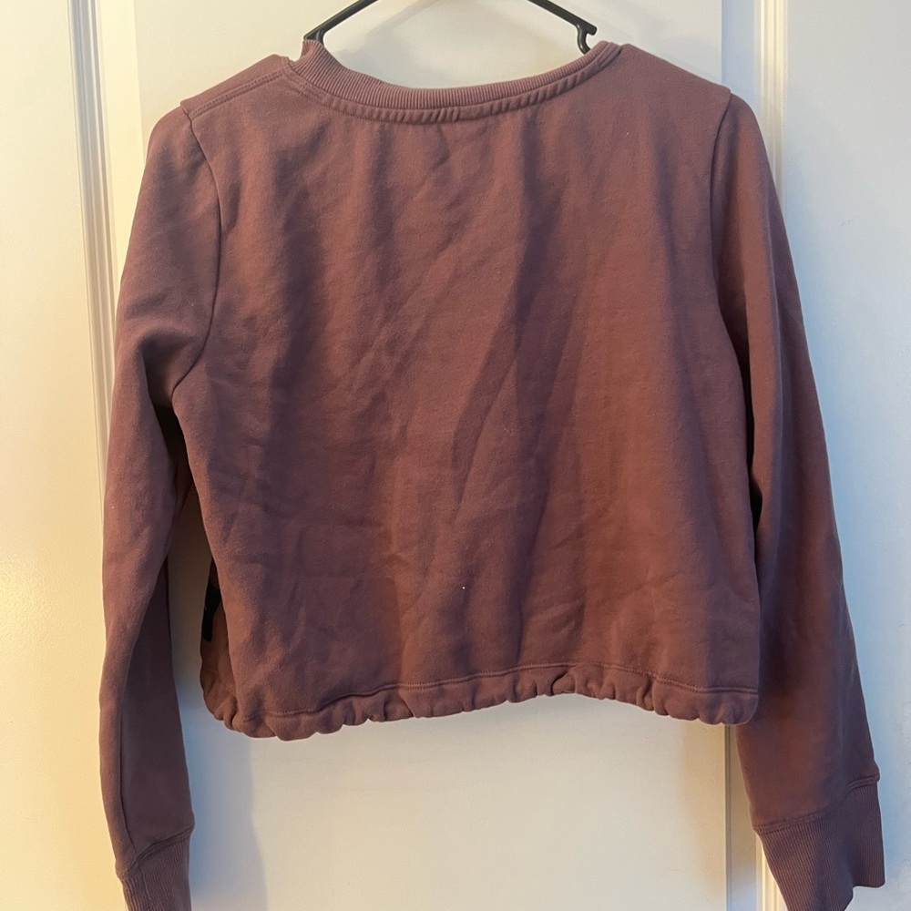 Calvin Klein cropped sweater with drawstring at waist